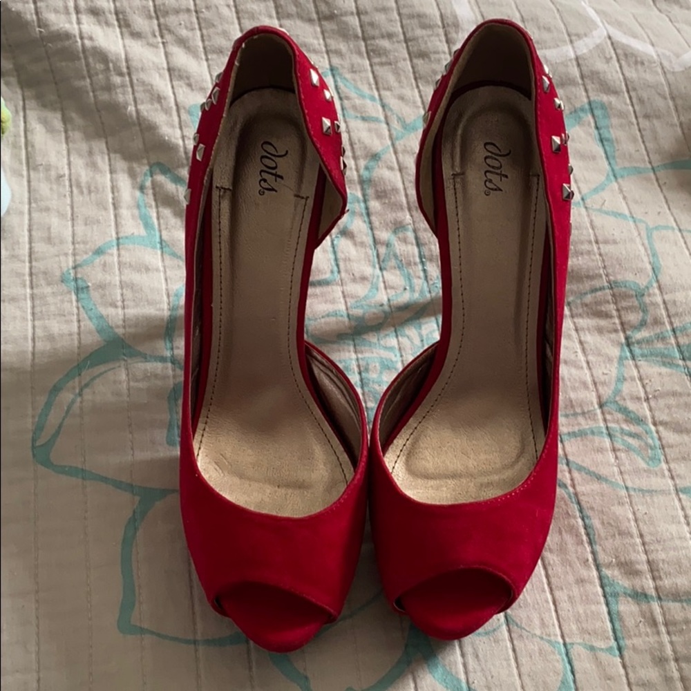 Platform studded heels